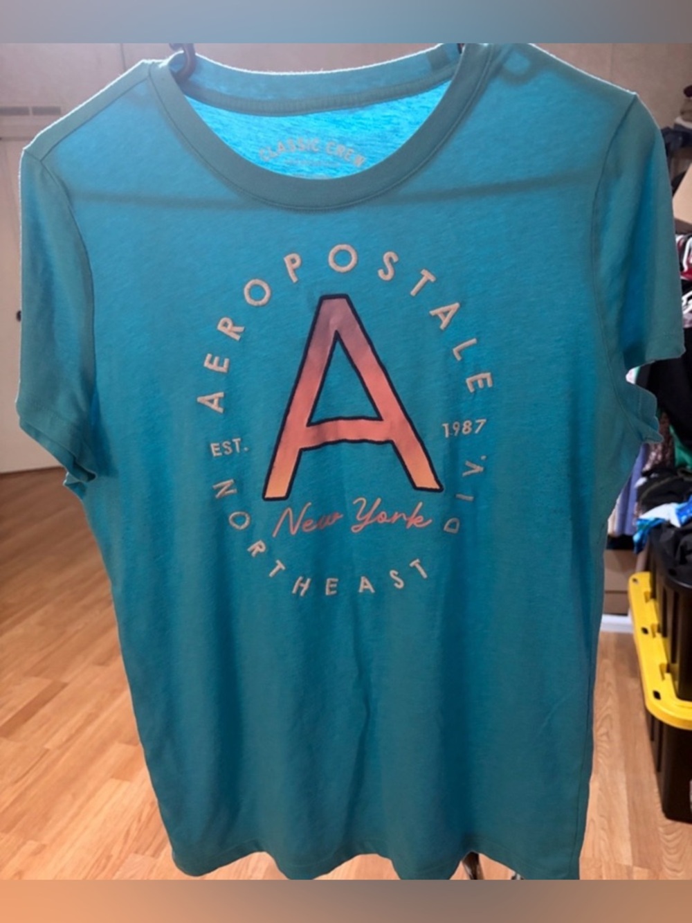 ✨ Aeropostale Teal Classic Crew Graphic T-Shirt | Sz XL ✨